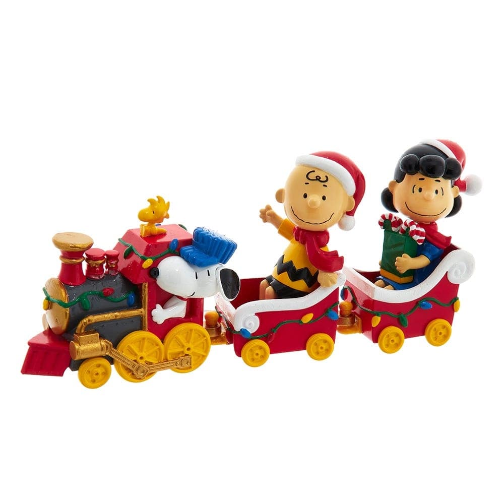 Kurt Adler Battery-Operated Peanuts Musical Train Table Decor