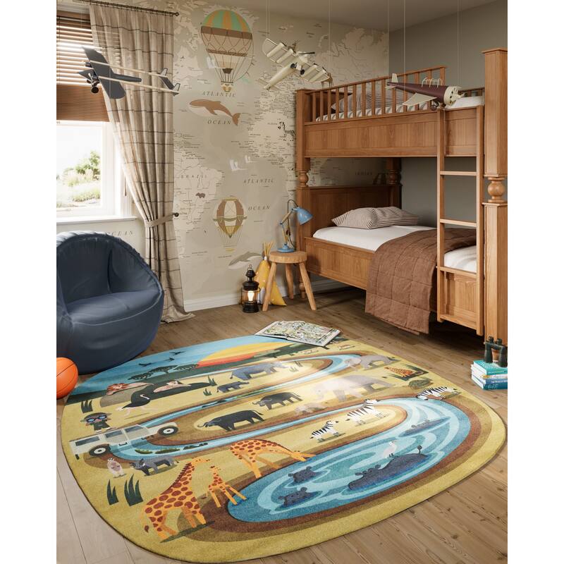 Momeni Playground Safari Kid Rug