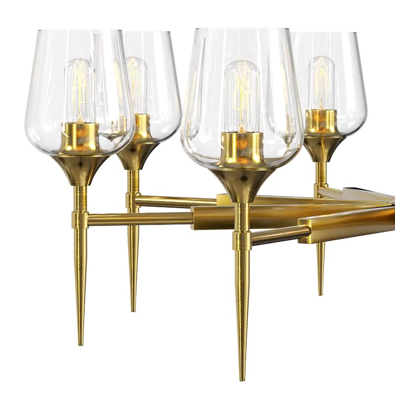 8 - Light Dimmable Classic Traditional Chandelier - N/A