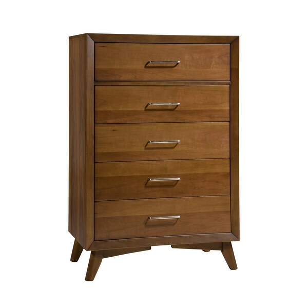 Pio Mid Century Wooden Chest In Walnut. Opens flyout.