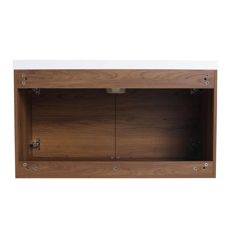 BNK 16"/20"/24"/30"/36" Single Sink Bathroom Vanity with Soft Close Door and Shelf