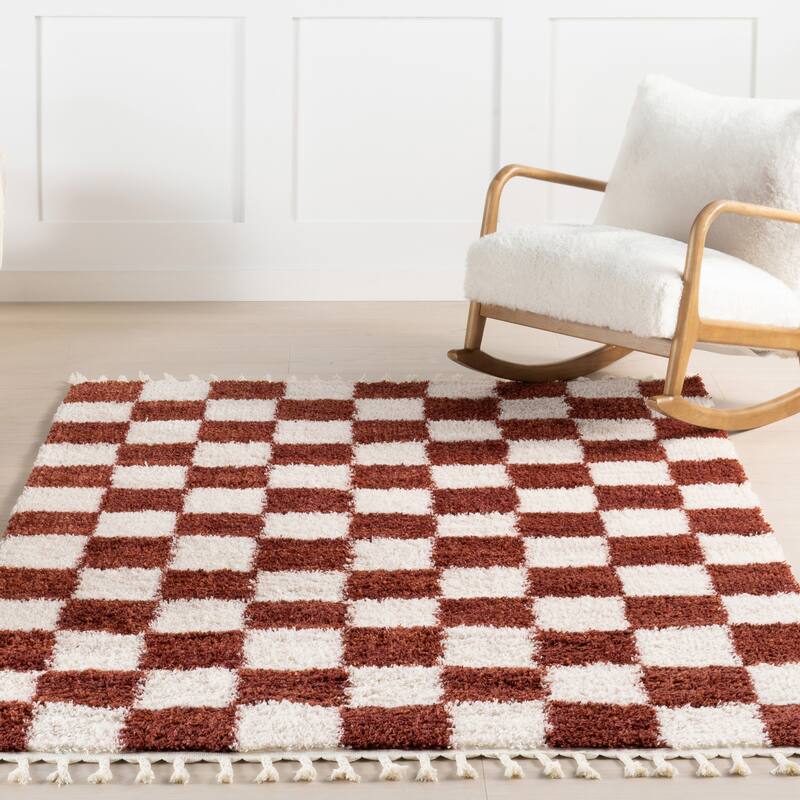 Nuloom Carlisha Contemporary Checkered Area Rug - 2'6" x 12' Runner