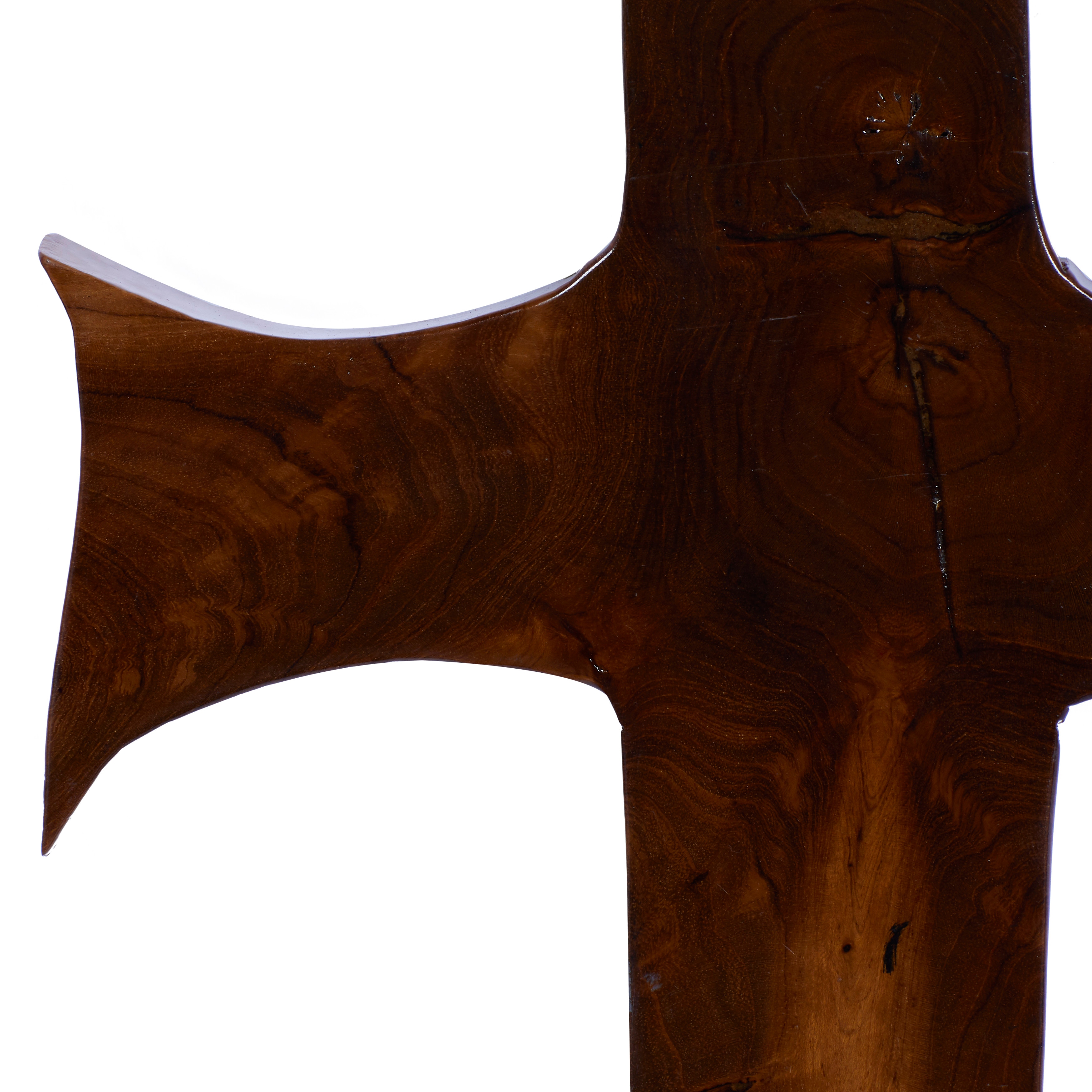 Brown Teak Wood Eclectic Style Wall Decor