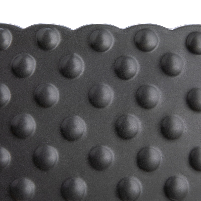 Ceramic Hobnail Planter with Scalloped Edge - 11.3"L x 5.8"W x 6.0"H