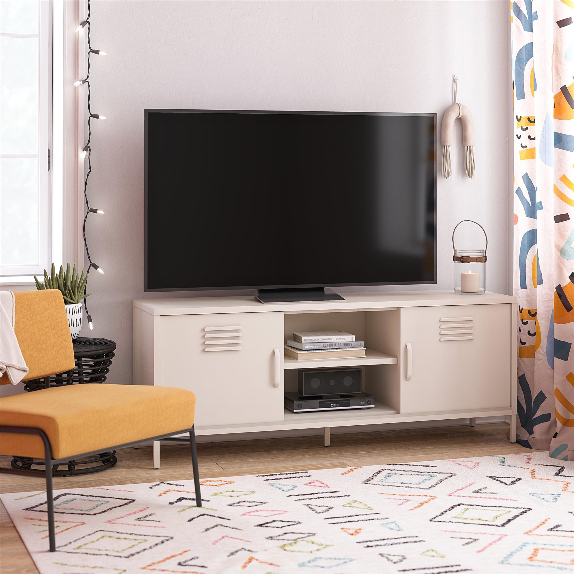 Novogratz Cache Metal Locker-Style TV Stand for TVs up to 65