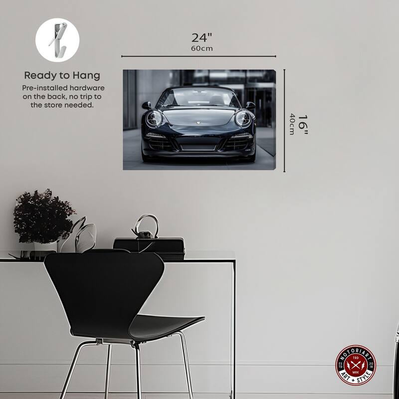 Notoriart Classy Car Gallery Wrapped Car 1 Piece Canvas Wall Art