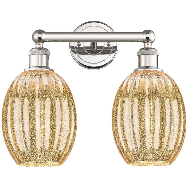Innovations Lighting 616-2W-13-16 Preston Vanity Preston 2 Light 16" - Polished Nickel / Mercury