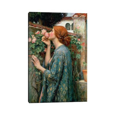 iCanvas "The Soul Of The Rose, 1908 " by John William Waterhouse Canvas Print