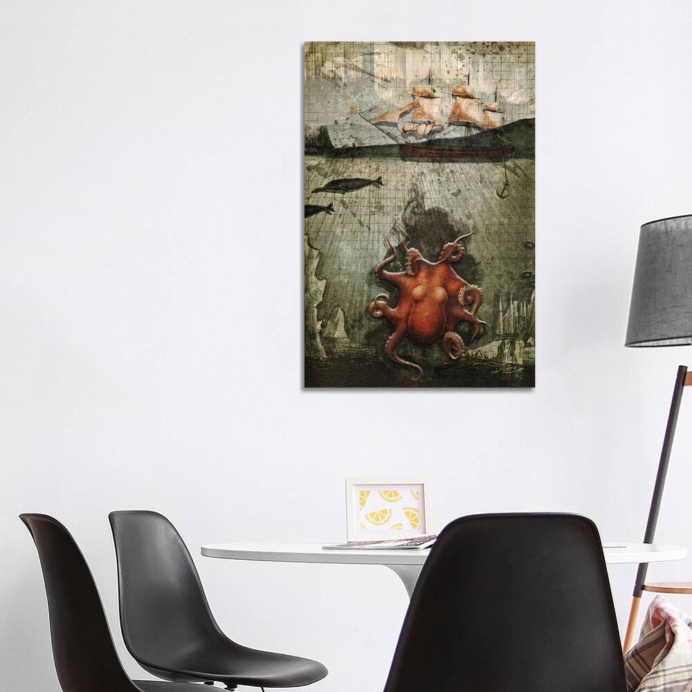 iCanvas "Paper Octopus" by Heather Landis Canvas Print