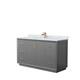 Option Dark Gray, Bronze Trim, Carrara Marble Top