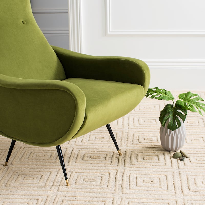 SAFAVIEH Sherron Mid-Century Modern Retro Club Chair - 28.5" W x 35" D x 37" H - 29Wx35Dx37H