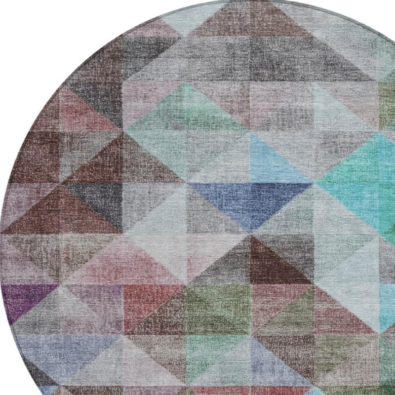 HomeRoots Geometric Transitional Rectangle Outdoor Rug