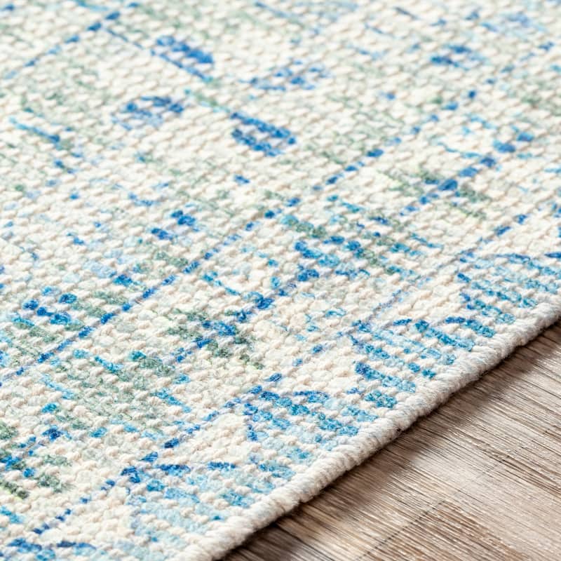 Livabliss Evans Distressed Medallion Handmade Cotton Area Rug