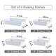 MALACASA Series Bake.Bake, Rectangle Porcelain Bakeware Set