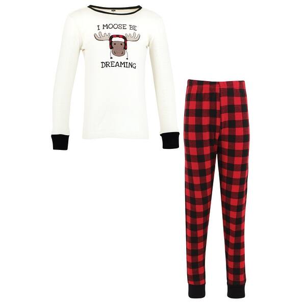 slide 1 of 1, Hudson Baby Toddler Cotton Pajama Set, Moose Be Dreaming 2T - Moose Be Dreaming