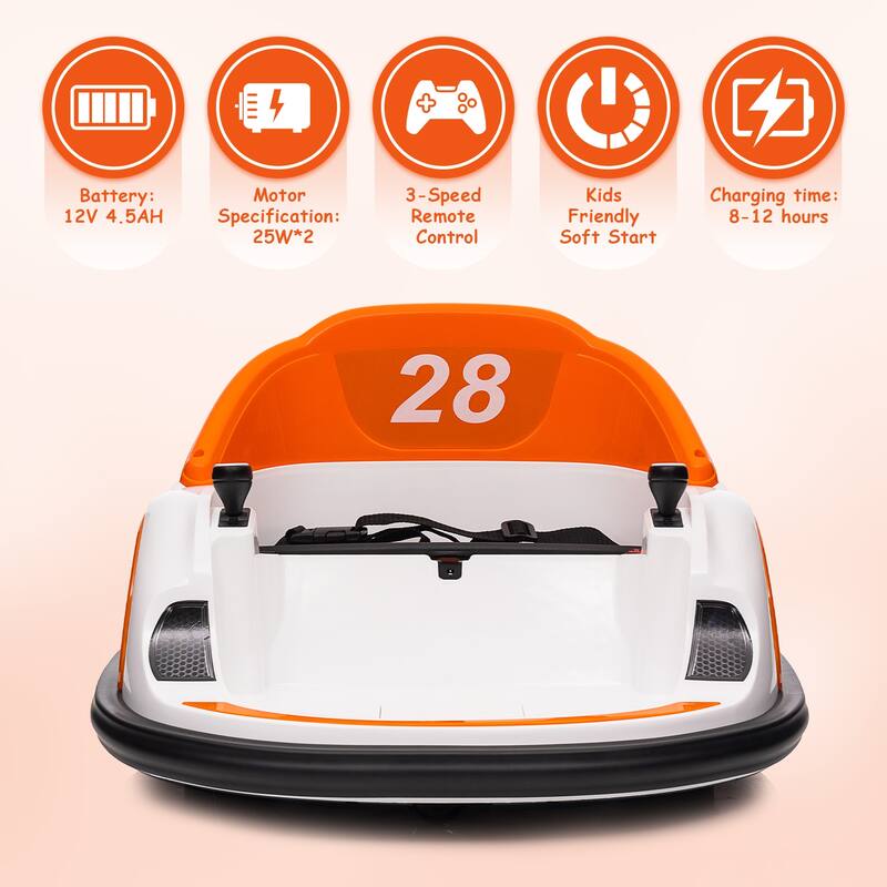 Electric 12V Ride On Bumper Car for Kids Gifts