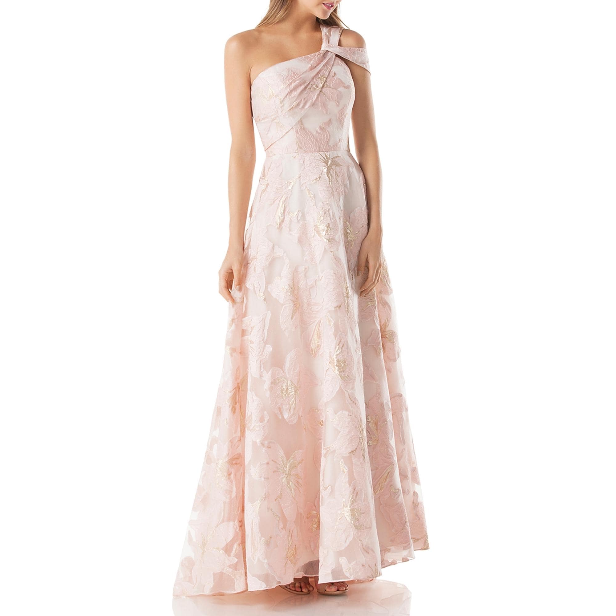 carmen maxi dress in blush