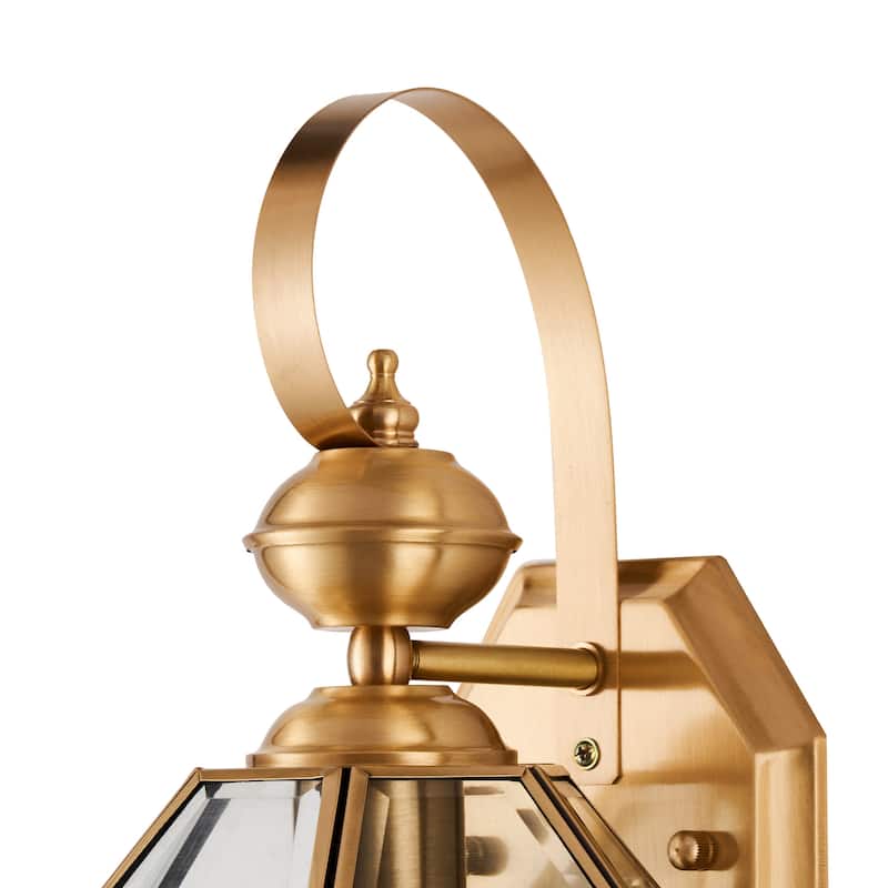 CO-Z Outdoor Wall Lantern Light Fixture - Brass