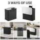 preview thumbnail 9 of 22, Slim Hanging Stainless Steel Trash Can, Lid with Charcoal Filter, Removable Inner Bucket, Under Sink Bin