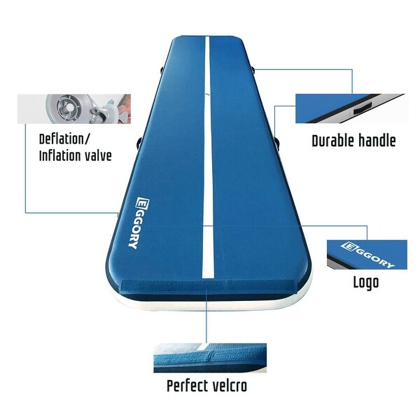 EGGORY 6in/16ft4in Inflatable Gymnastics Airtrack Tumbling Mat