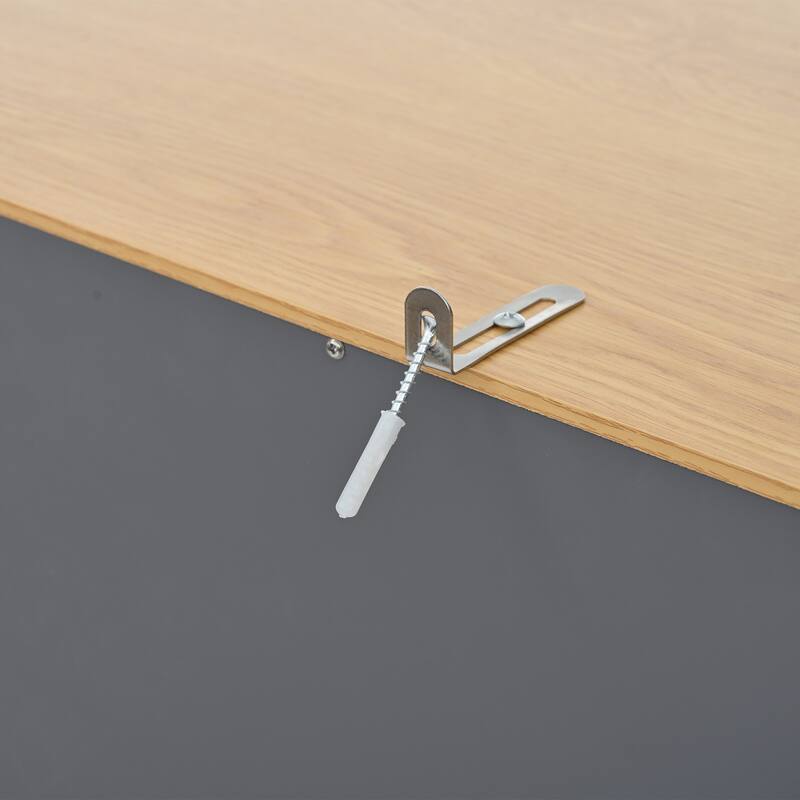 Modern Large Kitchen Pantry Cabinet, Wood Storage Cupboard with 2 Drawers, Adjustable Shelves & 8 Door Storage Shelves