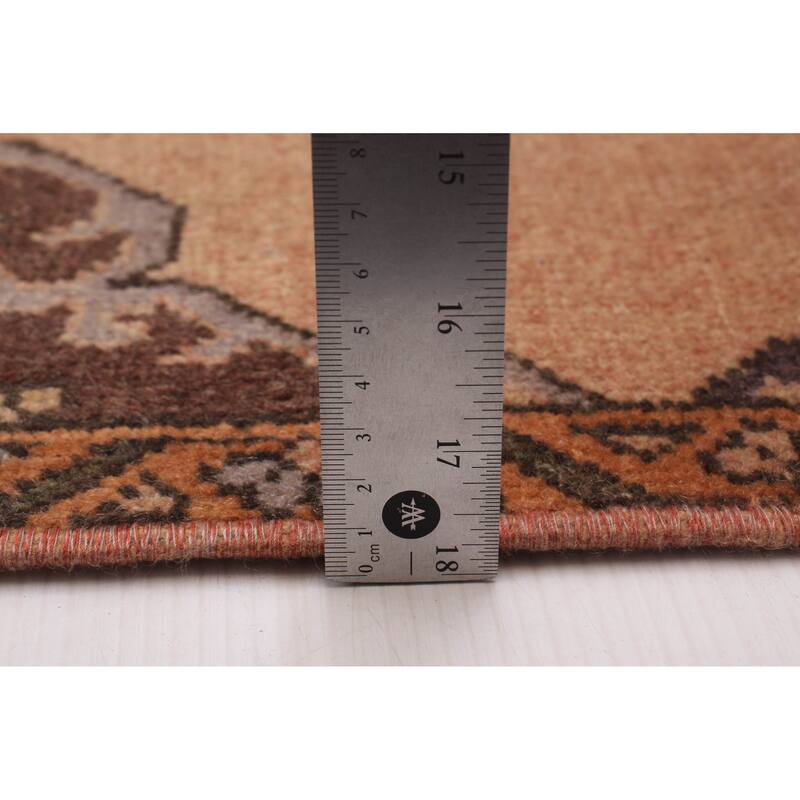 ECARPETGALLERY Hand-knotted Antalya Vintage Tan Wool Rug - 3'9 x 11'10