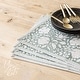 preview thumbnail 81 of 91, over&back Hand-Blocked 100% Cotton Placemats - Machine Washable - Set of 4
