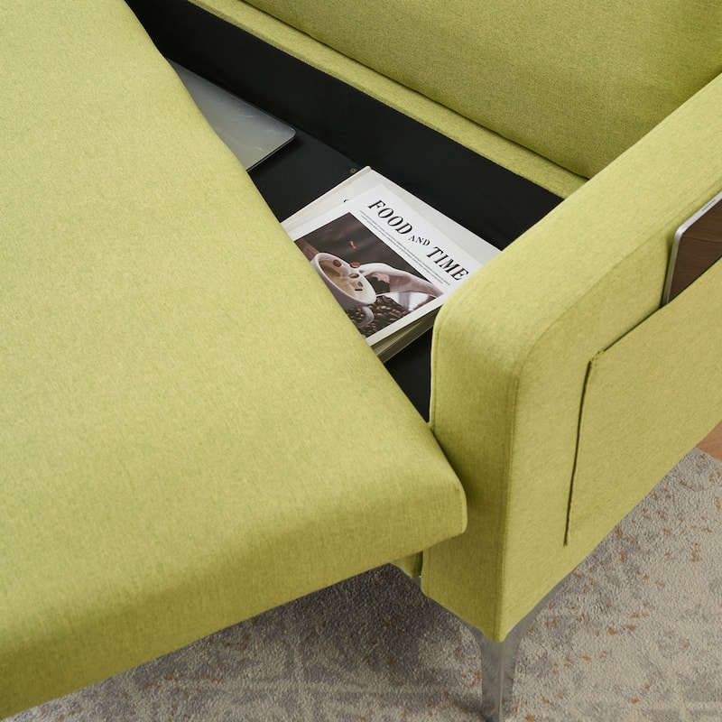 57" Modern Loveseat Sofa with Storage for Living Room
