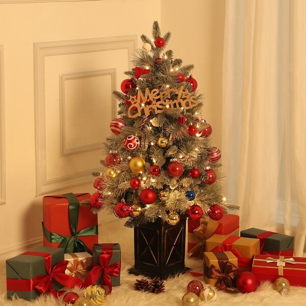 Pre lit battery operated christmas tree on sale