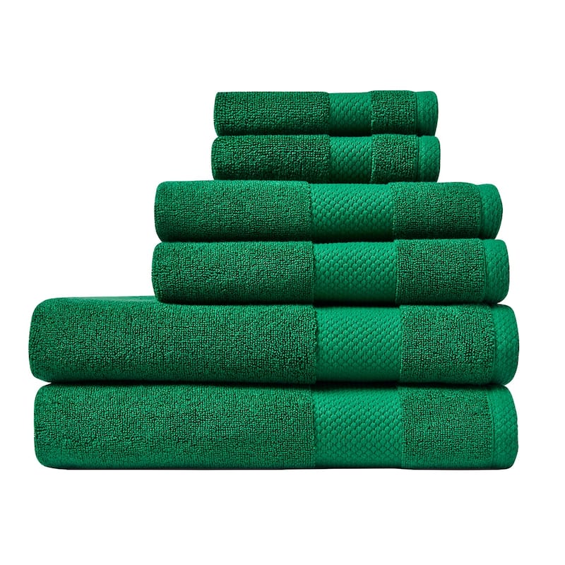Lacoste Heritage Supima 100% Cotton 6 Piece Towel Set