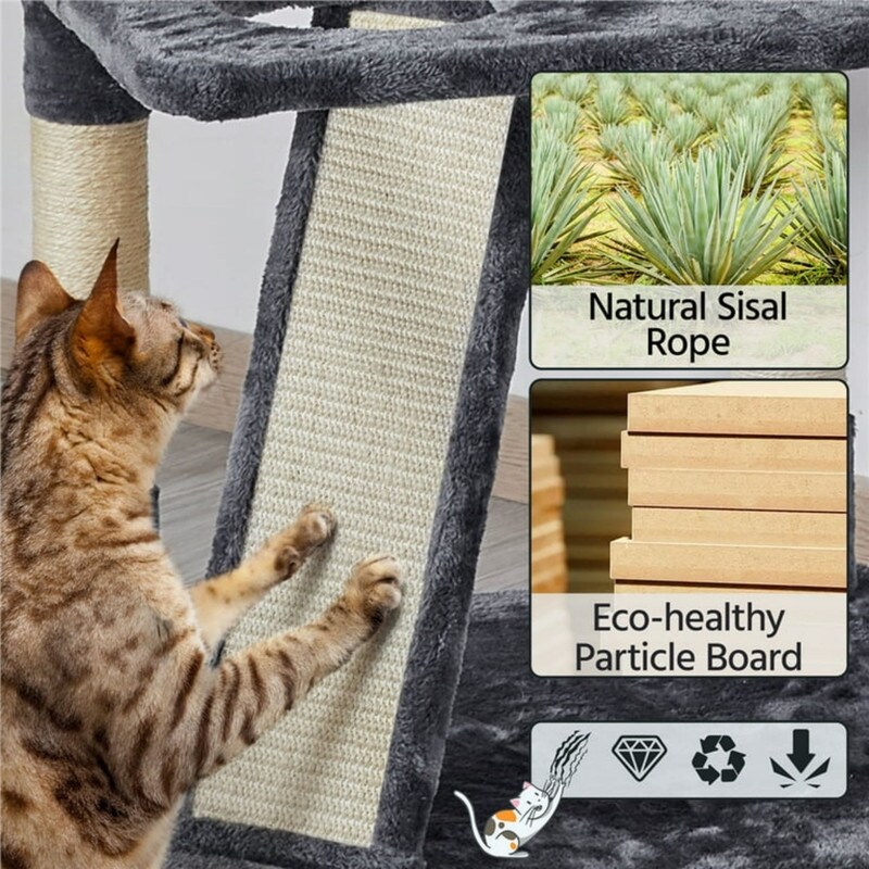 69 Large Cat Tree Tower Dark Gray