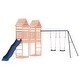 preview thumbnail 2 of 17, vidaXL Swing Set Outdoor Backyard Wooden Playground Equipment for Kids Age 3-8