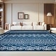 preview thumbnail 9 of 18, SAFAVIEH Tulum Marte Rustic Moroccan Boho Tribal Distressed Rug - Navy/Ivory - 6'7" Square