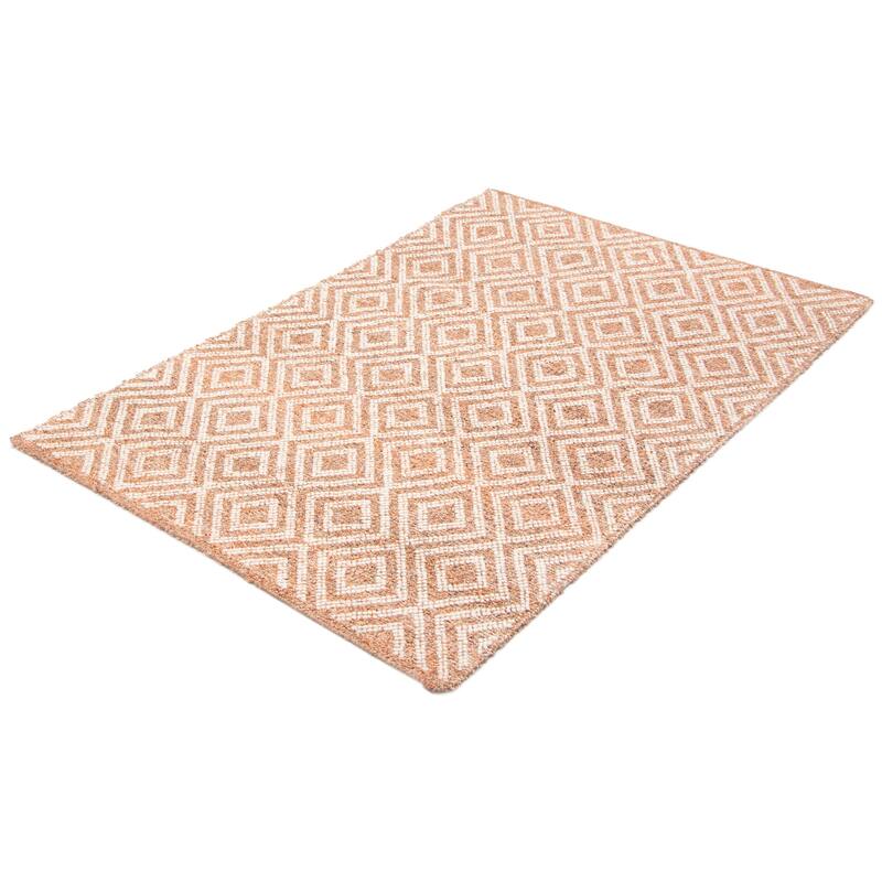 ECARPETGALLERY Braid weave Sienna Copper Wool Rug - 5'2 x 7'11