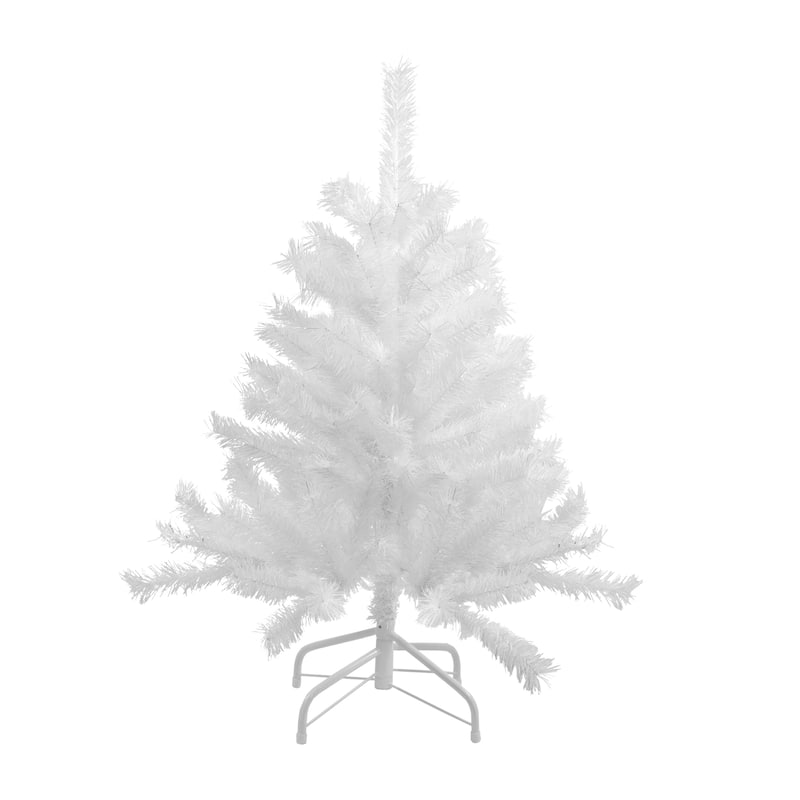 Full Icy White Spruce Artificial Christmas Tree - 3' - Unlit - 3 Foot