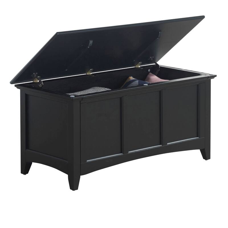 Solid Rectangular Storage Chest - 39" - Antique Black