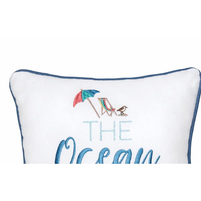 10" x 10" Ocean Is My Home Small/Petite Accent Pillow