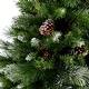 preview thumbnail 19 of 19, 4.5-ft Spruce Pre-Lit or Unlit Artificial Christmas Tree with Glitter Branches Red Berries Pinecones by Christopher Knight Home