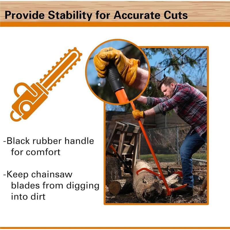 Iron Handle Log Clamp Hook Forging Wood Handling Lifting Cutting Logging