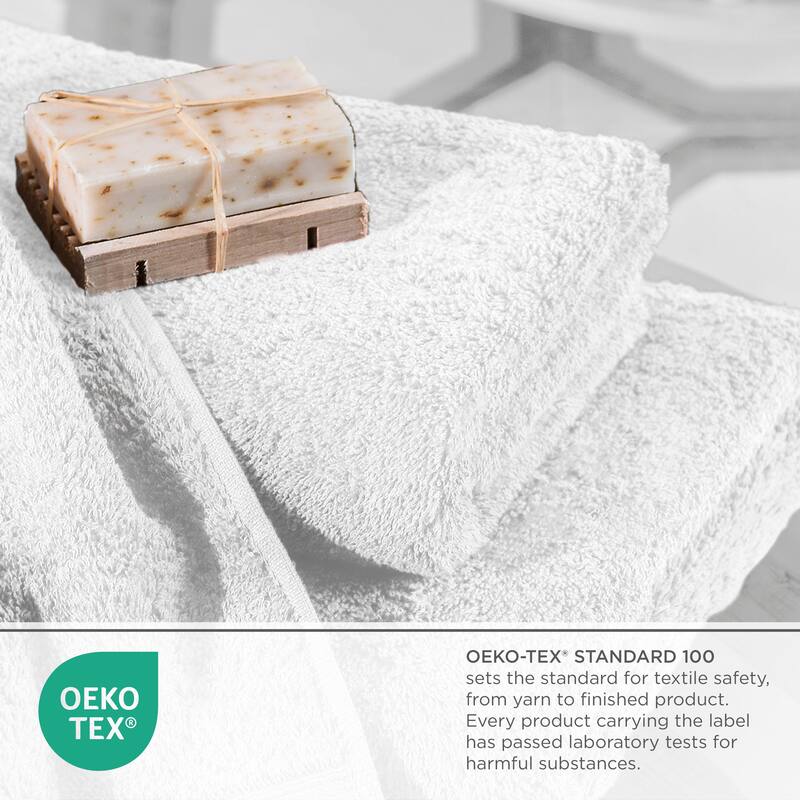 Superior Miami 100% Cotton 6-Piece Towel Set - Lightweight & Quick Drying