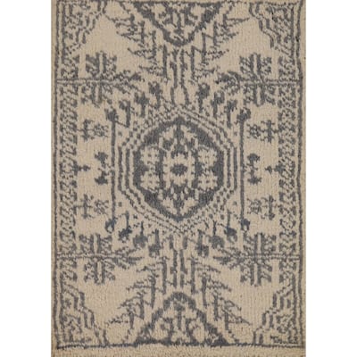 Moroccan Oriental Rug Hand-Knotted Wool Carpet - 2'0"x 3'0"