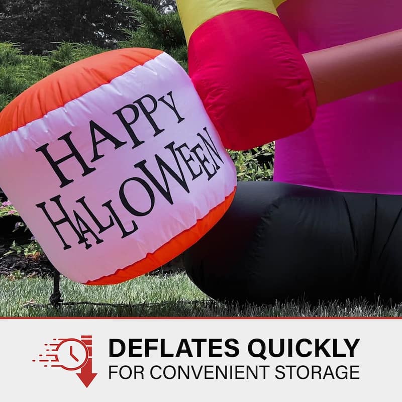 Haunted Hill Farm 8-Ft. Tall Pre-lit Inflatable Clown