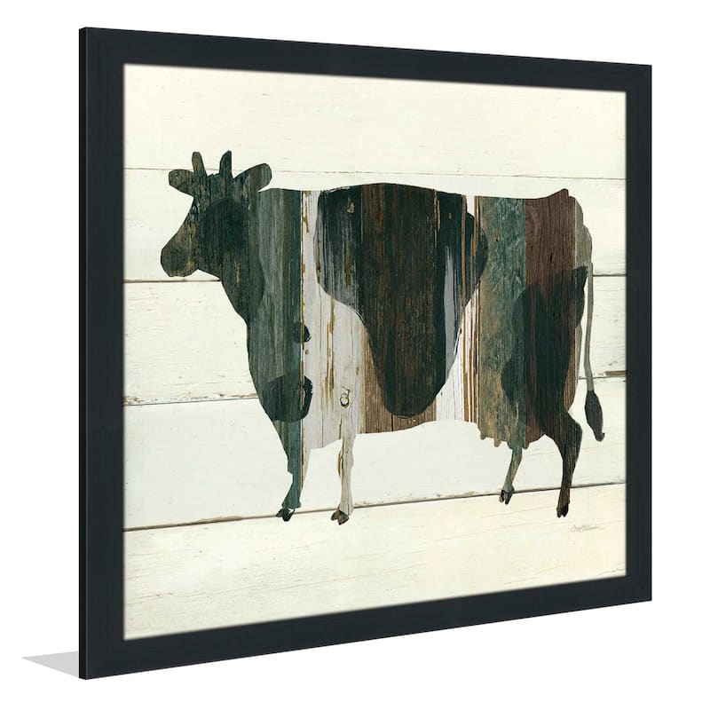 "Woodgrain Cow" by Carol Robinson Print on Acrylic