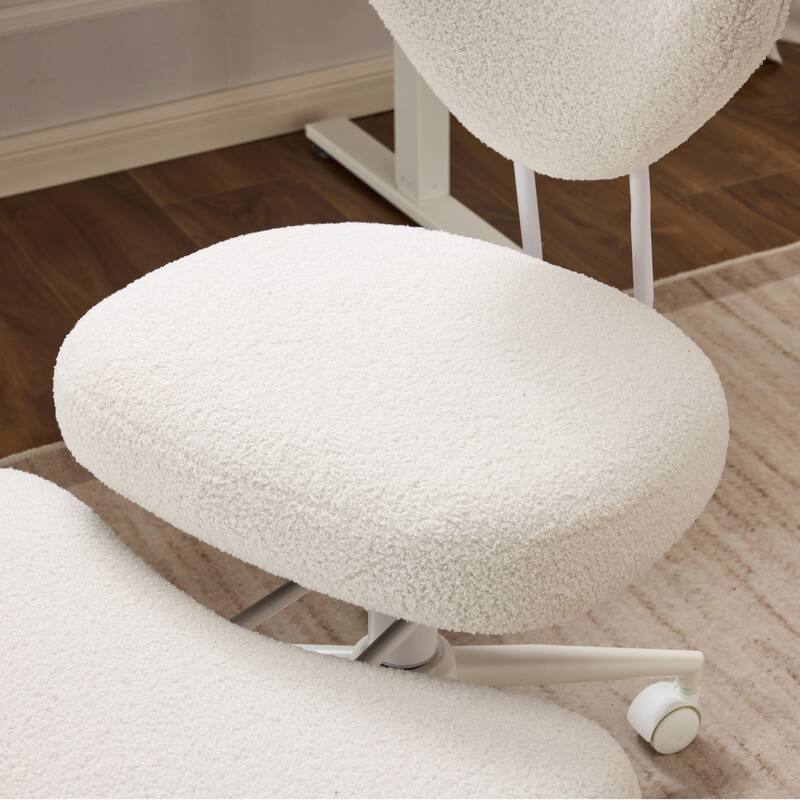 Meditation chair, an ergonomic cross-legged seating chair with lumbar support and a height-adjustable seat cushion