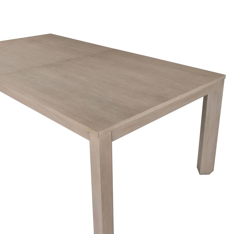 Furniture of America Durem Modern 118-inch Solid Wood Extendable Dining Table with Leaf