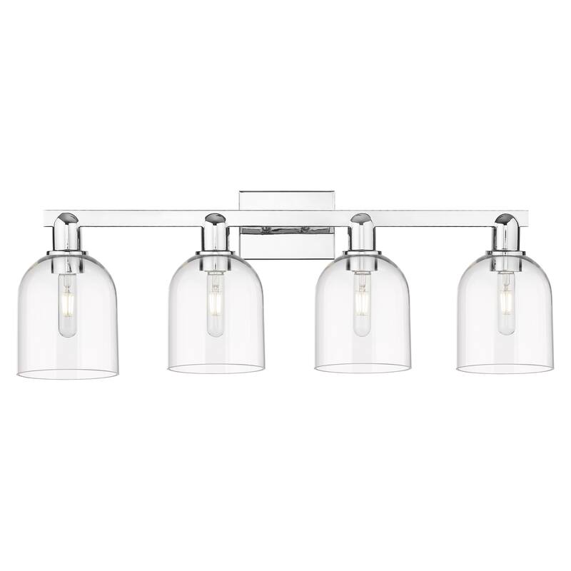 Innovations Lighting Endless Possibilities Arcadia - Bella - 4 Light 33" Bath Vanity Light - Polished Chrome/Seedy