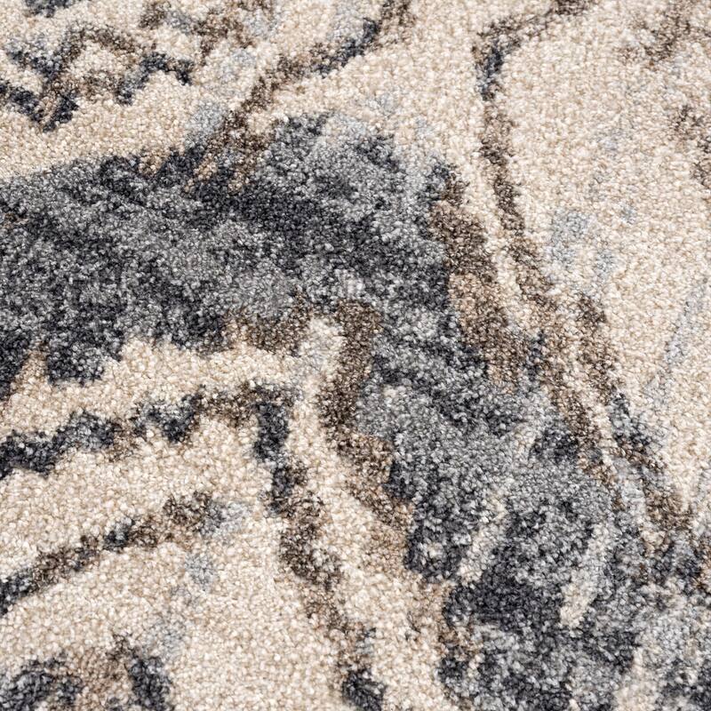 Abani Rugs Sahara SAH130A Ikat Brown Beige Area Rug