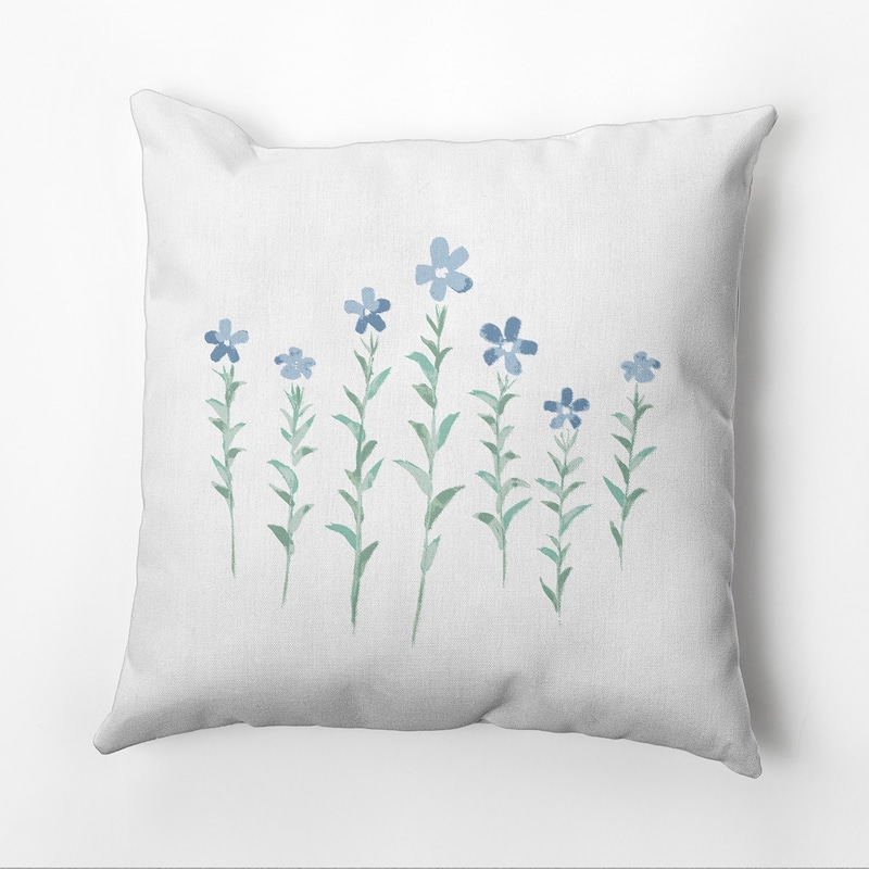 Periwinkle Outdoor Pillow - Blue - 16" x 16"