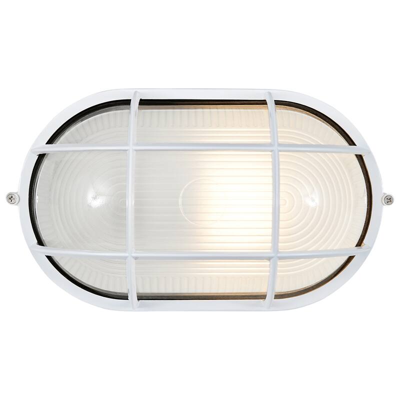 Access Lighting Nauticus Dual Mount - Wet Location Bulkhead - Frosted Glass Shade - Replaceable LED