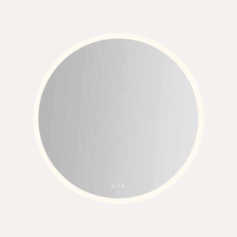 Robern IM0040CPFPDT Instinct 40" Diameter Flat Frameless Wall Mounted - Mirror - Mirror